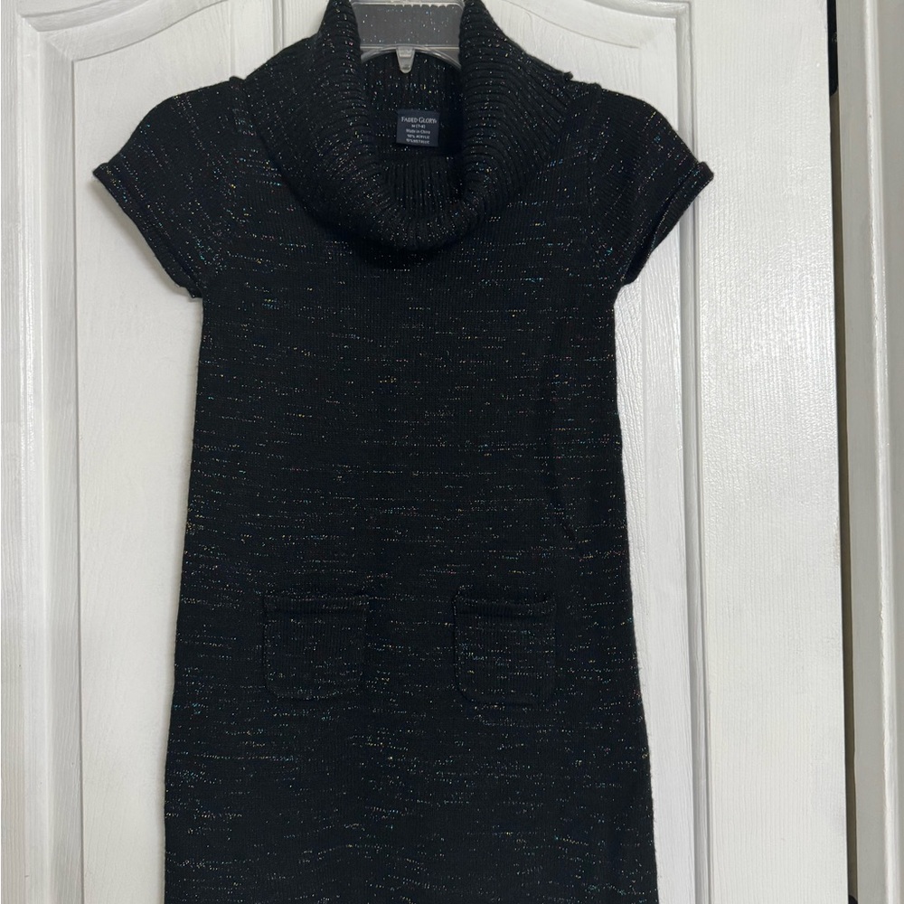 Faded Glory Black Cowl Neck Sweater